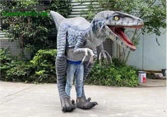 Vente chaude Animatronic Velociraptor Costume pour Show