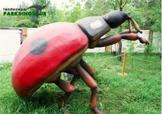 Statue d'insecte réaliste géante extérieure pour la décoration de parc