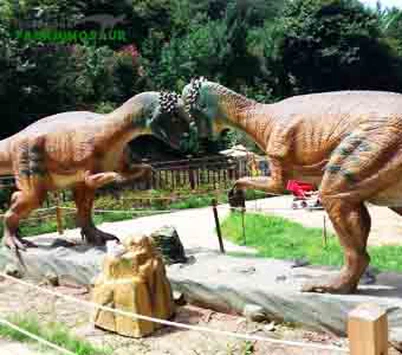 Sculptures de dinosaures réalistes animatroniques